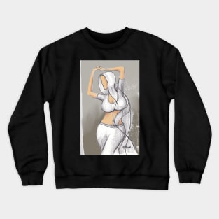 White Sari Crewneck Sweatshirt